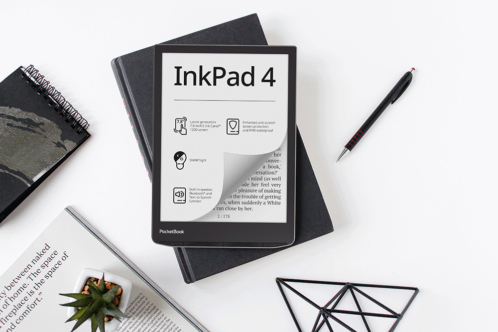 PocketBook InkPad 4: Der beliebte 7,8“ große E-Reader geht in die nächste Runde