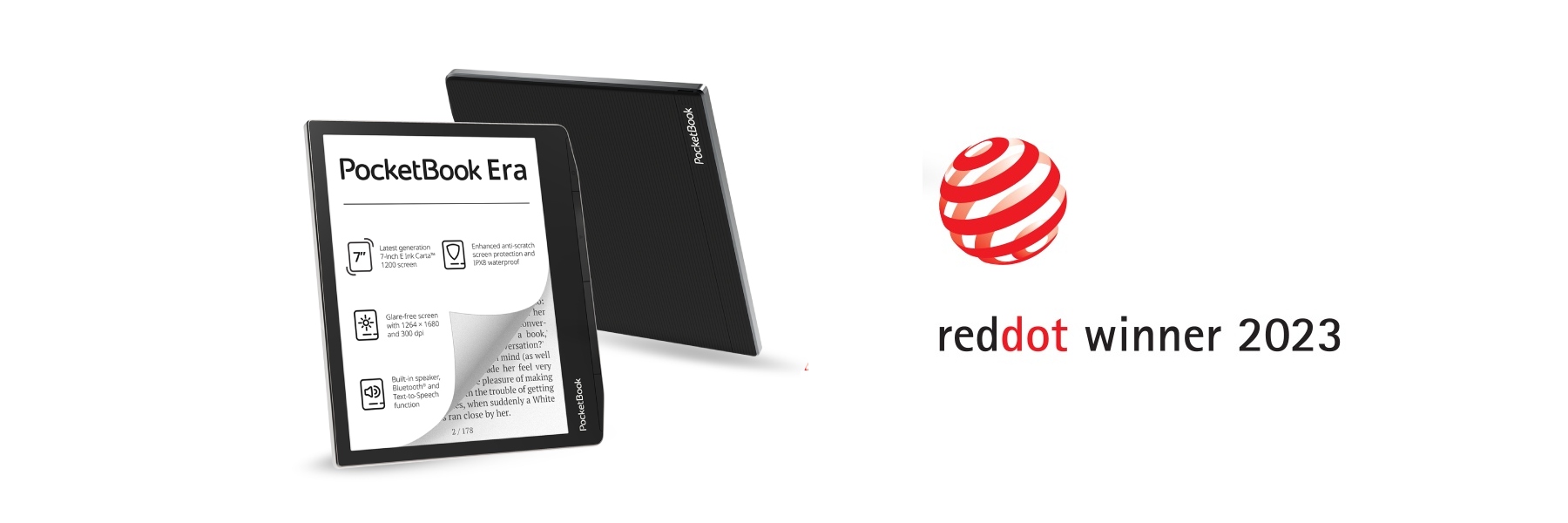Der E-Reader mit dem besten Design: Red Dot Design Award für den PocketBook Era
